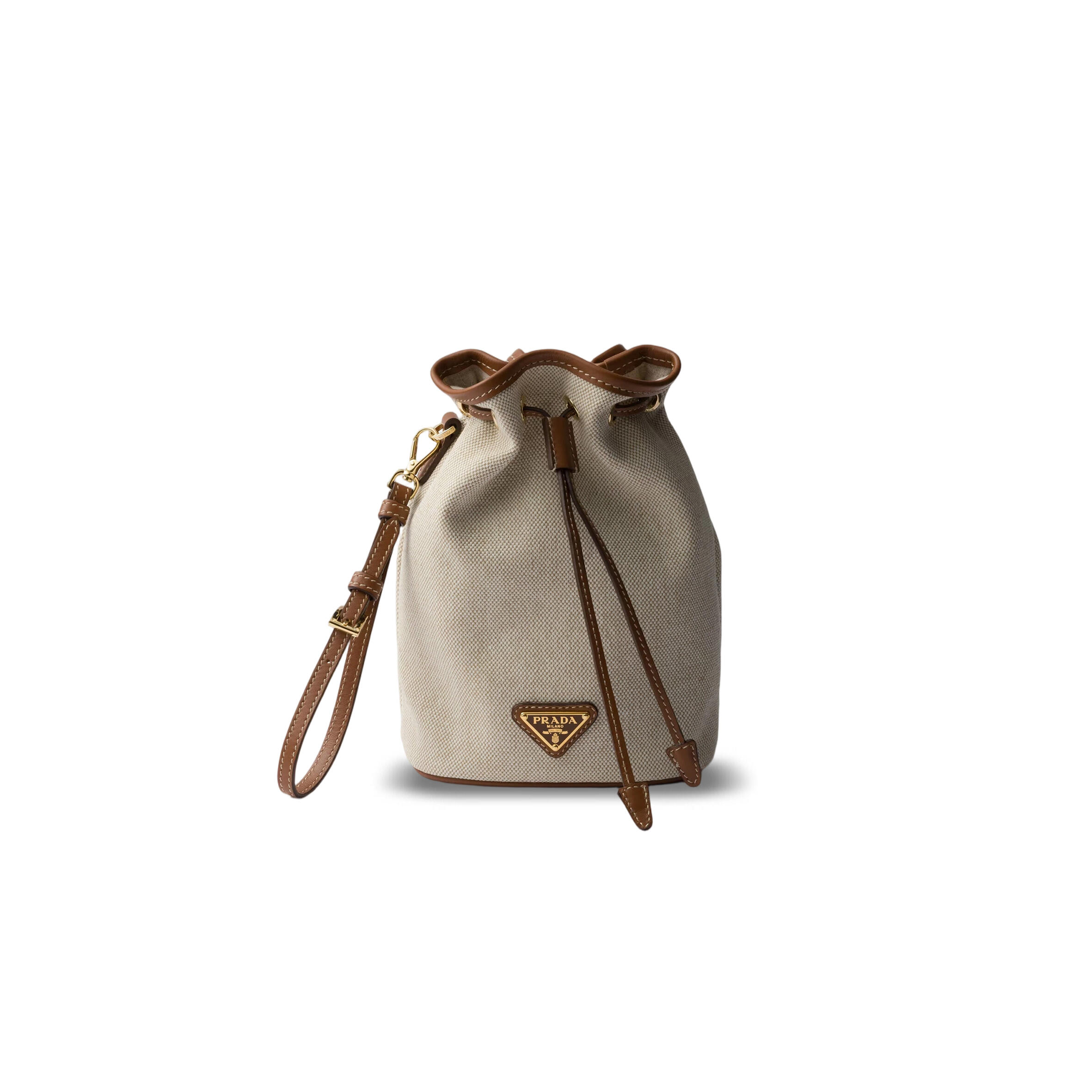 Pra*a CANVAS AND LEATHER COSMETIC BAGS 1NS069 (20*13.5*9cm)